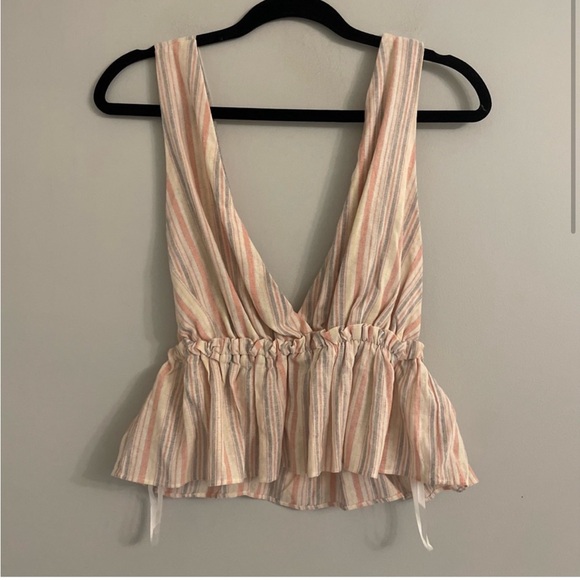 NWT Revolve SuperDown Lisa Multi Striped Cami Tank Top - Picture 3 of 5